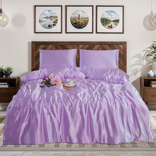 XXR 3-Piece Satin Duvet Set – Single, Double, King Sizes | Luxurious Soft Satin Bedding Set Colors | Premium Comfort